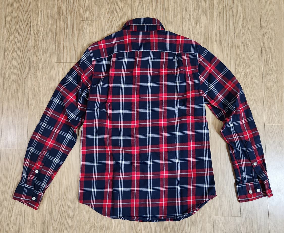 지오다노 코튼 100% 플란넬 패턴 체크셔츠, 긴팔티셔츠 90 상품이미지2