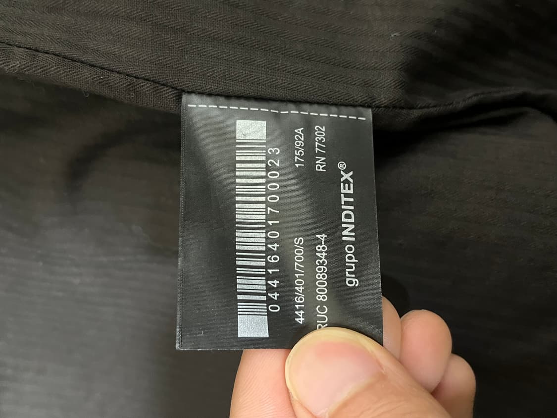 [S] 자라 리얼레더 자켓 브라운 상품이미지3