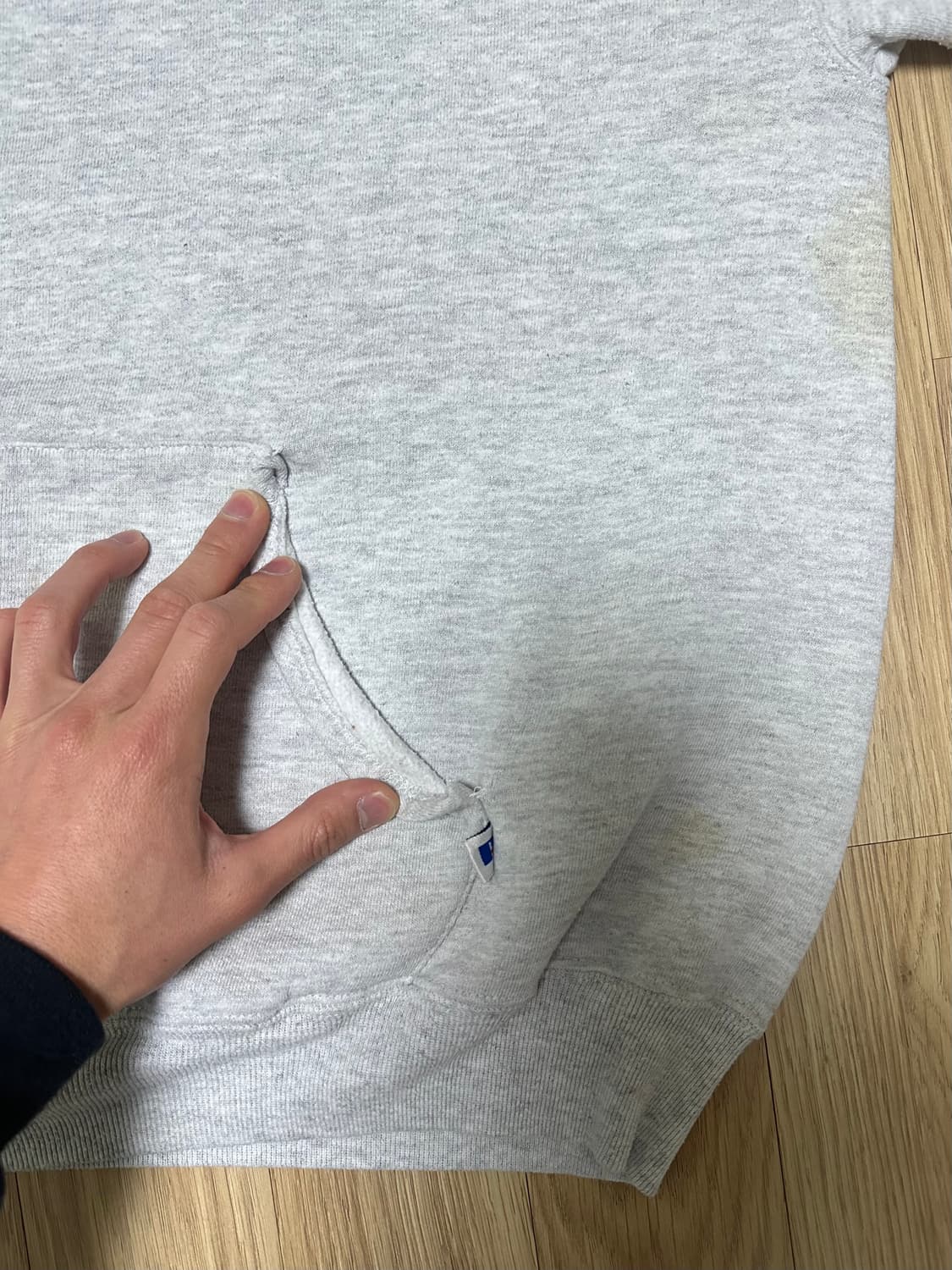 90s 빈티지 러셀 후드 그레이 XL USA 상품이미지10