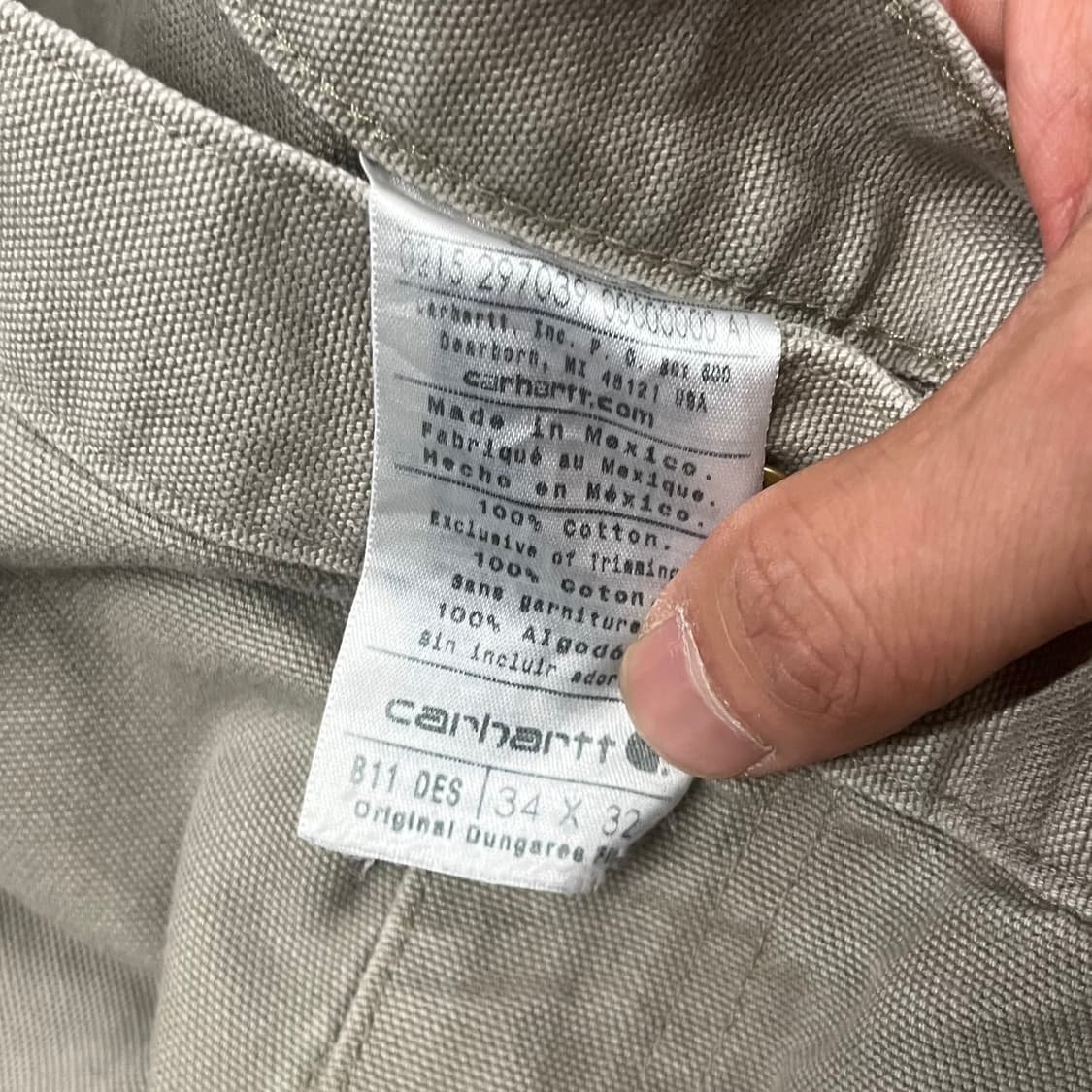 Carhartt B11 카펜터 팬츠 (34“) 상품이미지6