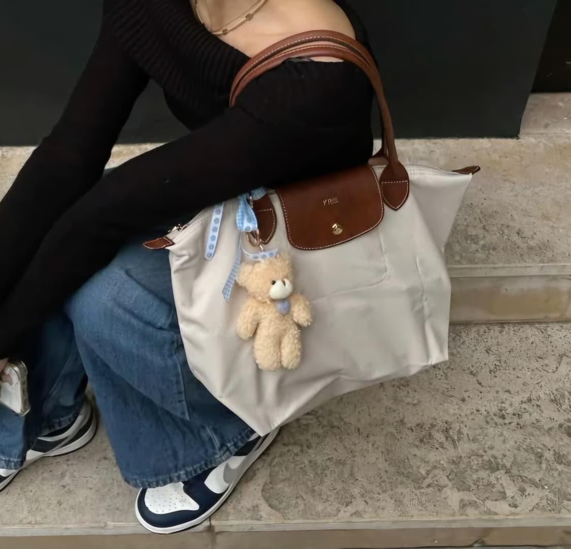 롱샴 르 플리아쥬 오리지널 S 탑 핸들백_페이퍼색상 상품이미지2