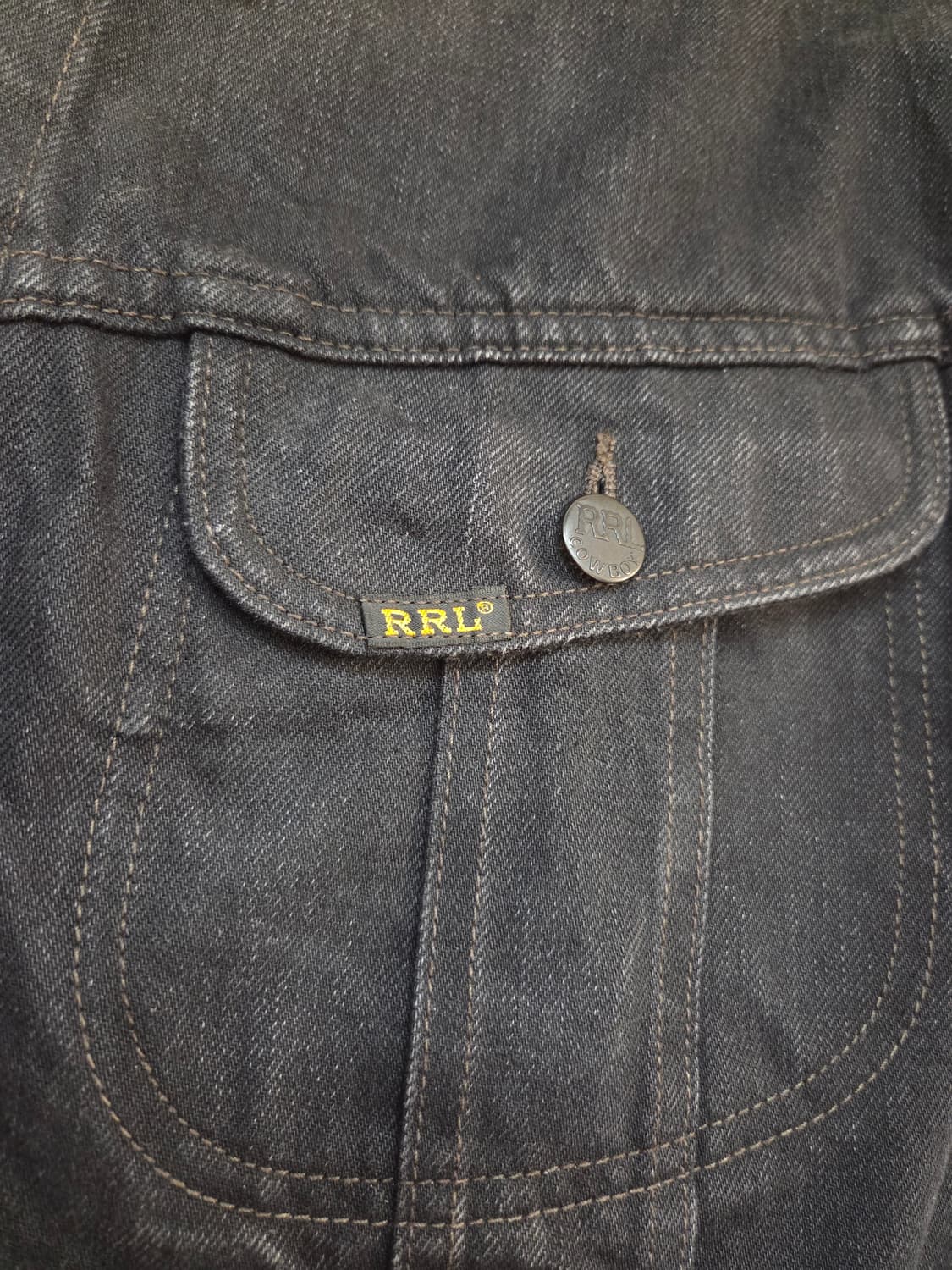 RRL 더블알엘 LOT 271 데님자켓 블랙 XXL 상품이미지3