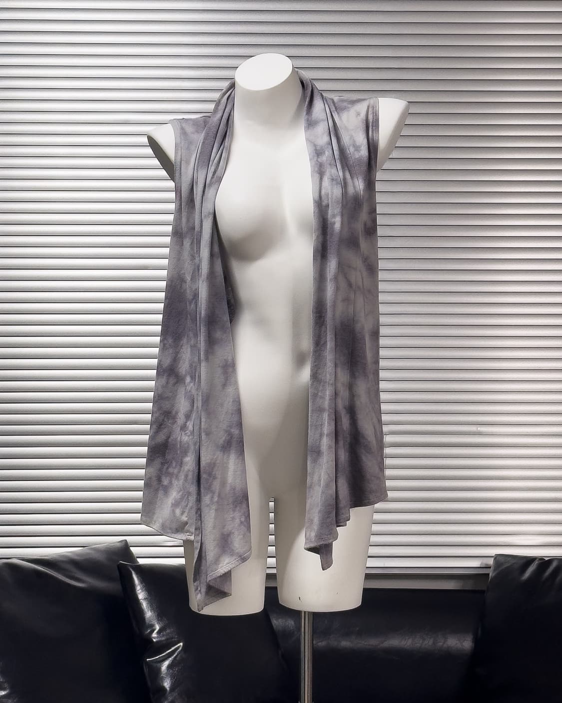 {Sementic Design} Tie-Dye Draped Vest    상품이미지1