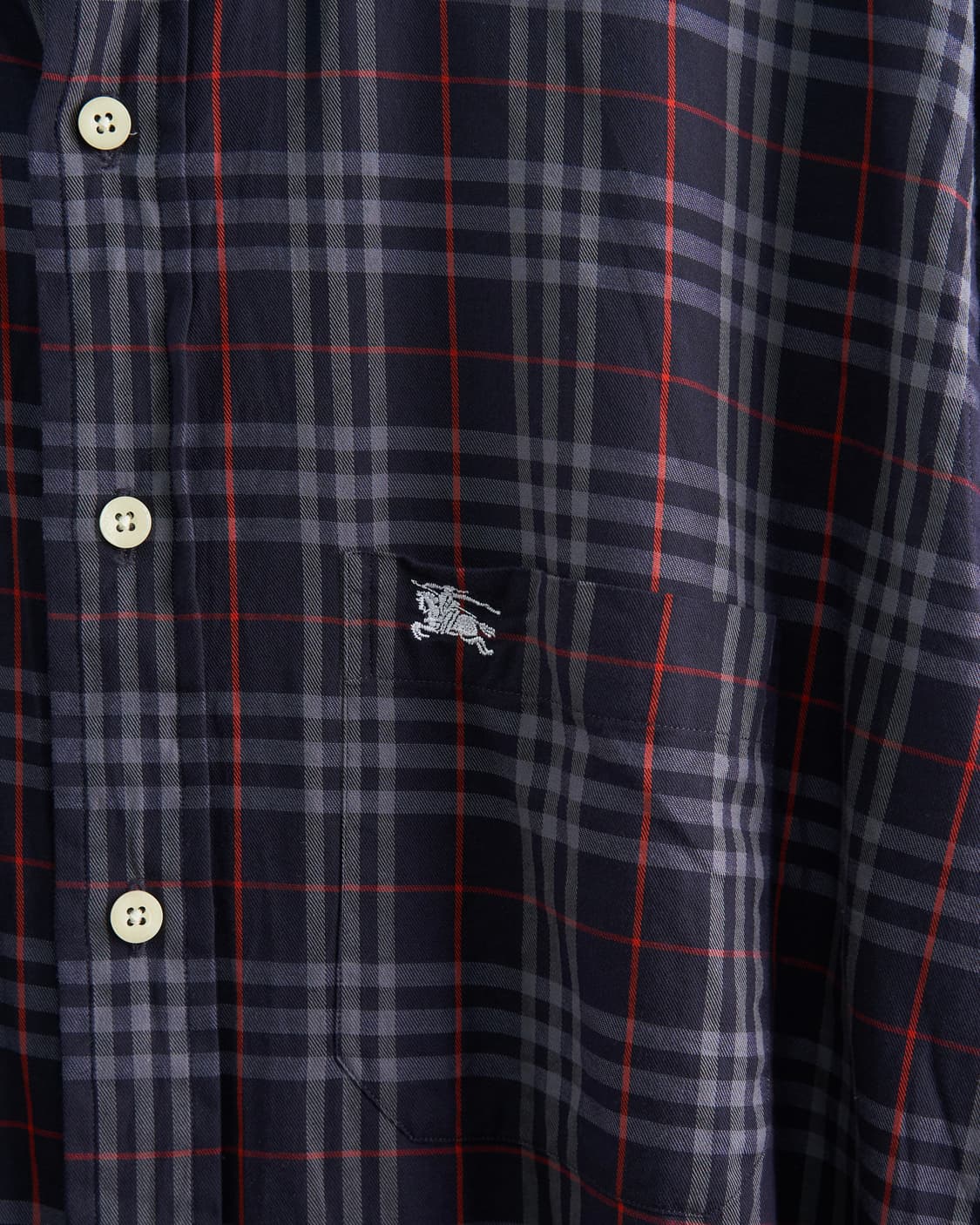 Burberry 런던라벨 노바체크 네이비 셔츠 상품이미지4