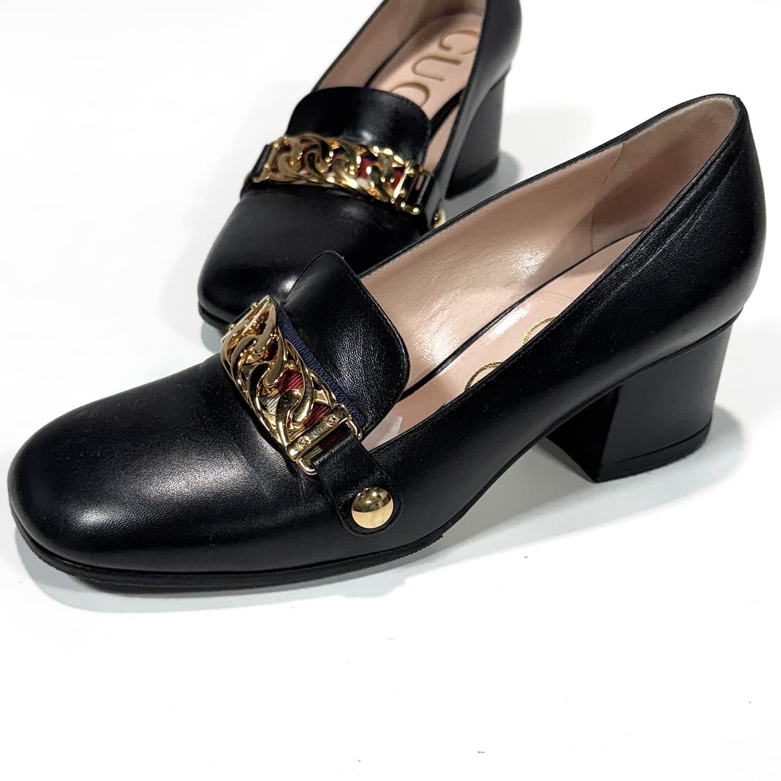 구찌 실비 레더 로퍼 힐 상품이미지4