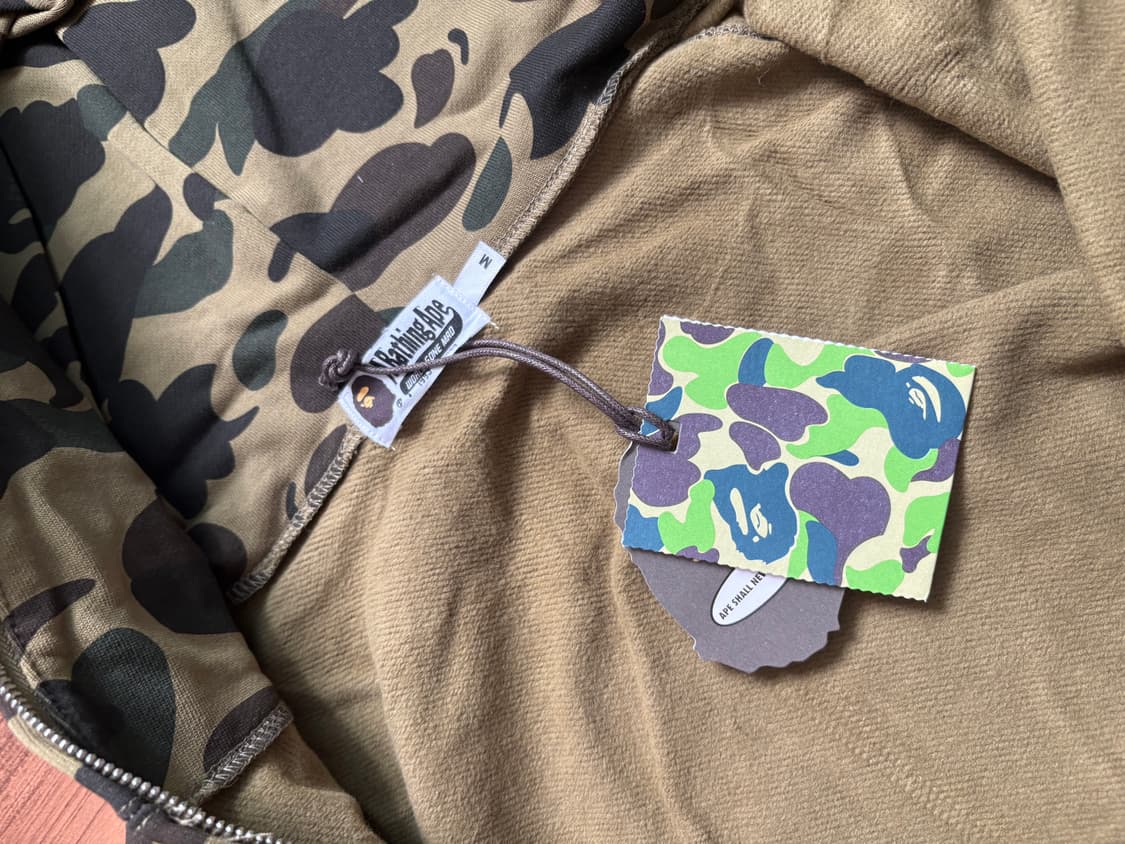 베이프 샤크후드 녹계 새상품 상품이미지4