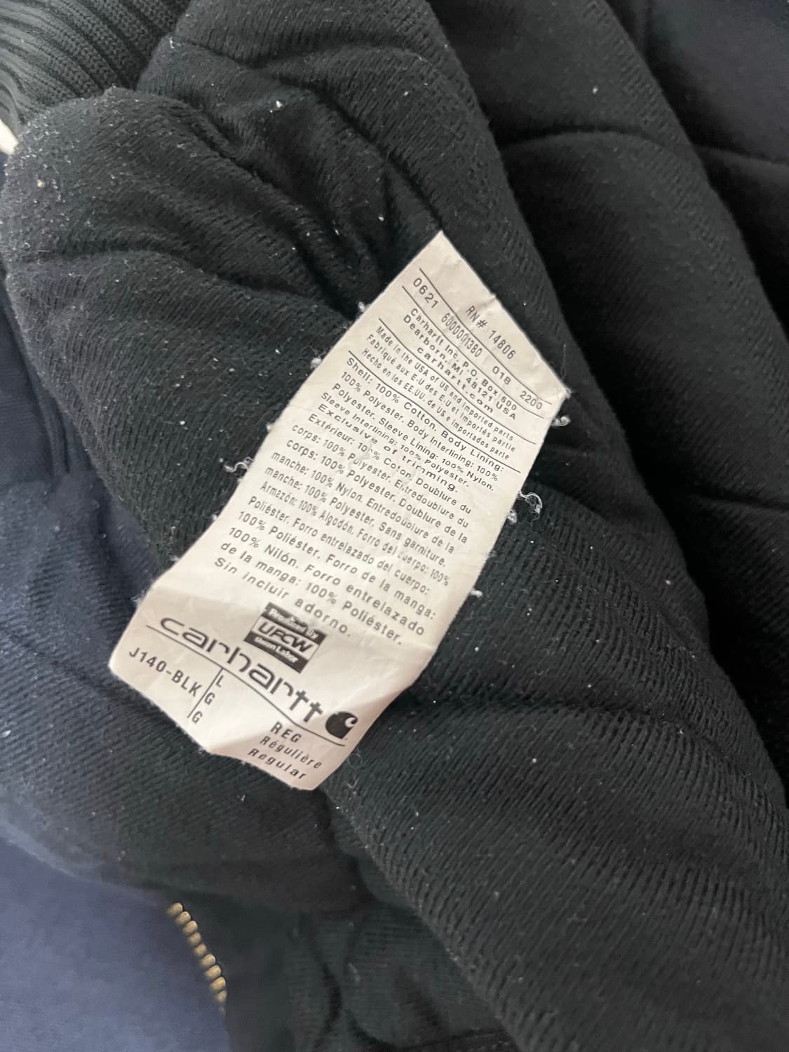 칼하트 덕 액티브 자켓 j140 BLK 상품이미지7