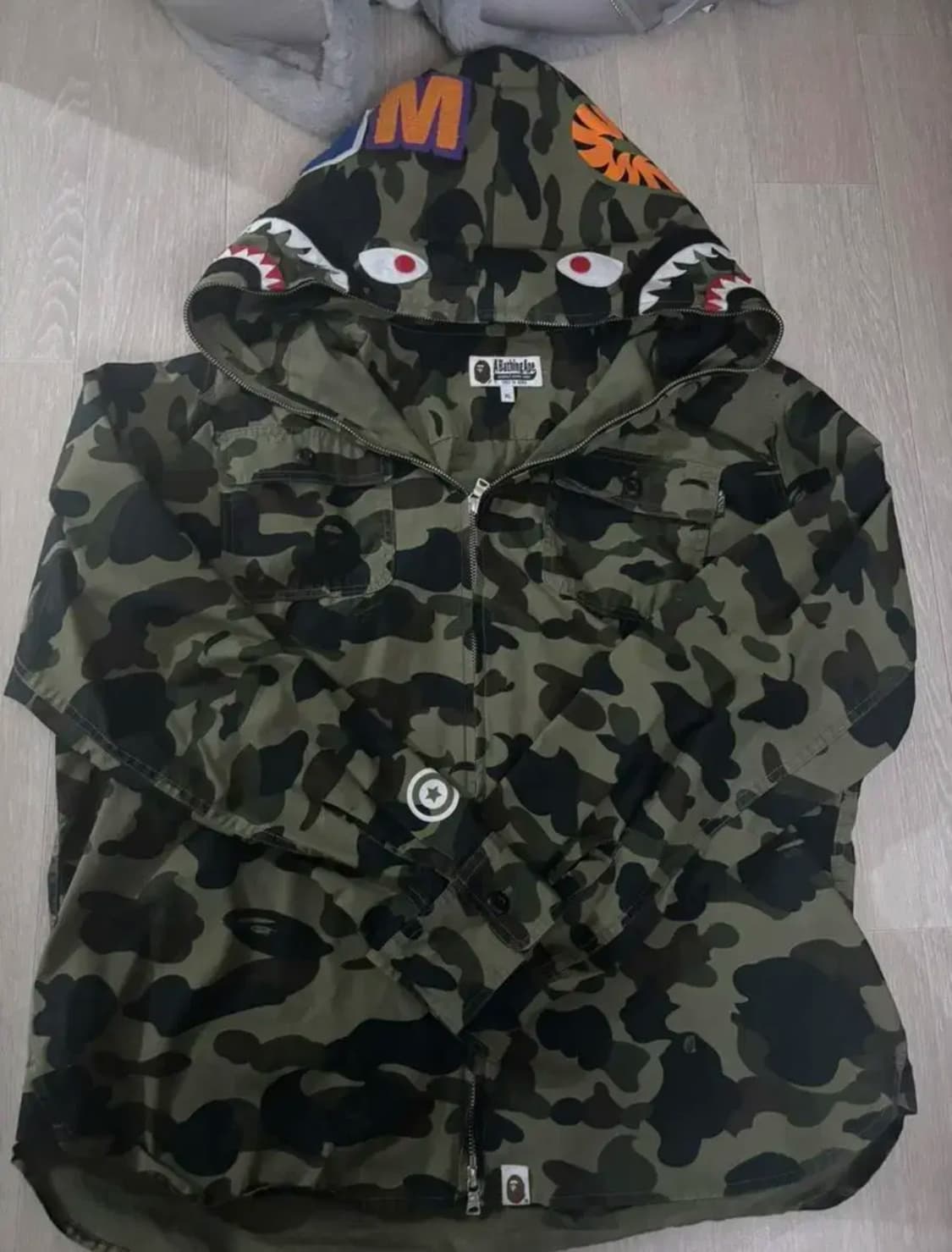 bape 베이프 녹계 셔츠 집업자켓  상품이미지1