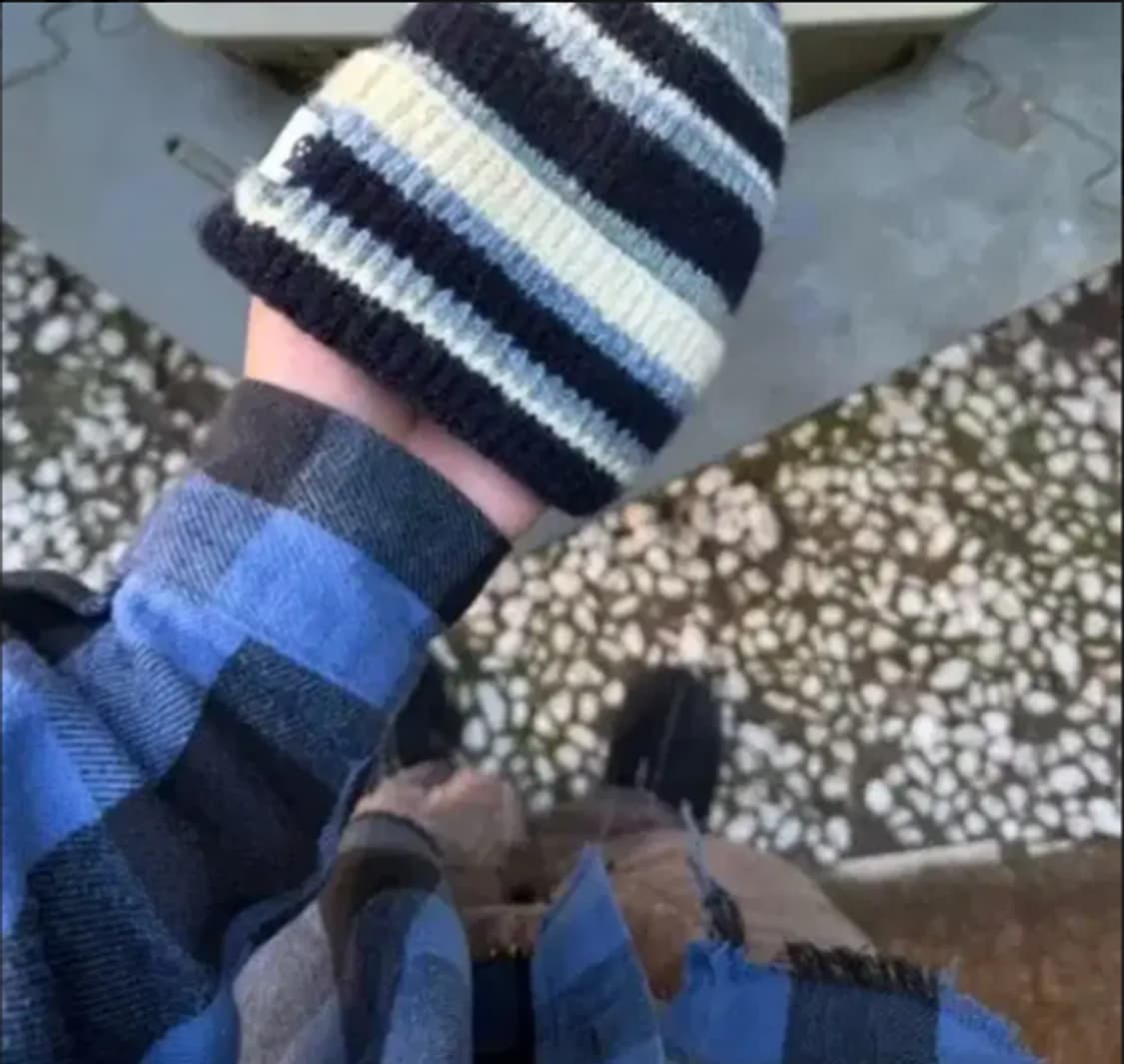 [OS] 크래커하우스 블루 스트라이프 비니 상품이미지1