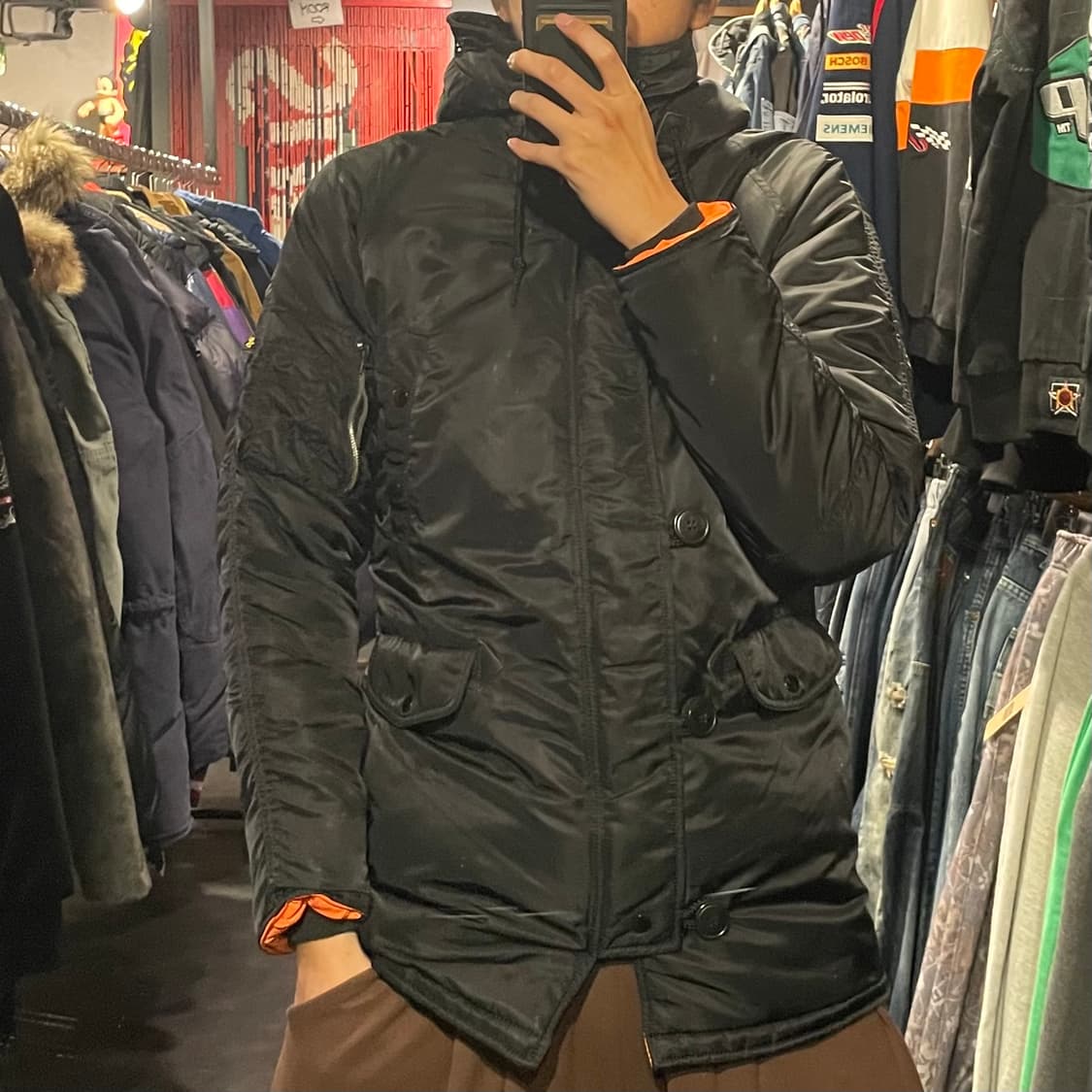 [IM] ALPHA 알파인더스트리 블랙 패딩 상품이미지1