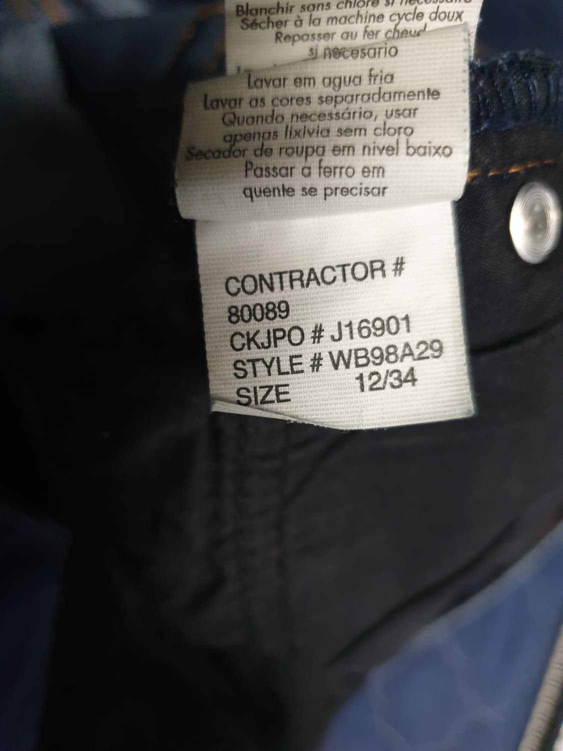 (빈티지) 캘빈클라인 해외판 스트레치 데님팬츠 인디고 (32) 상품이미지6