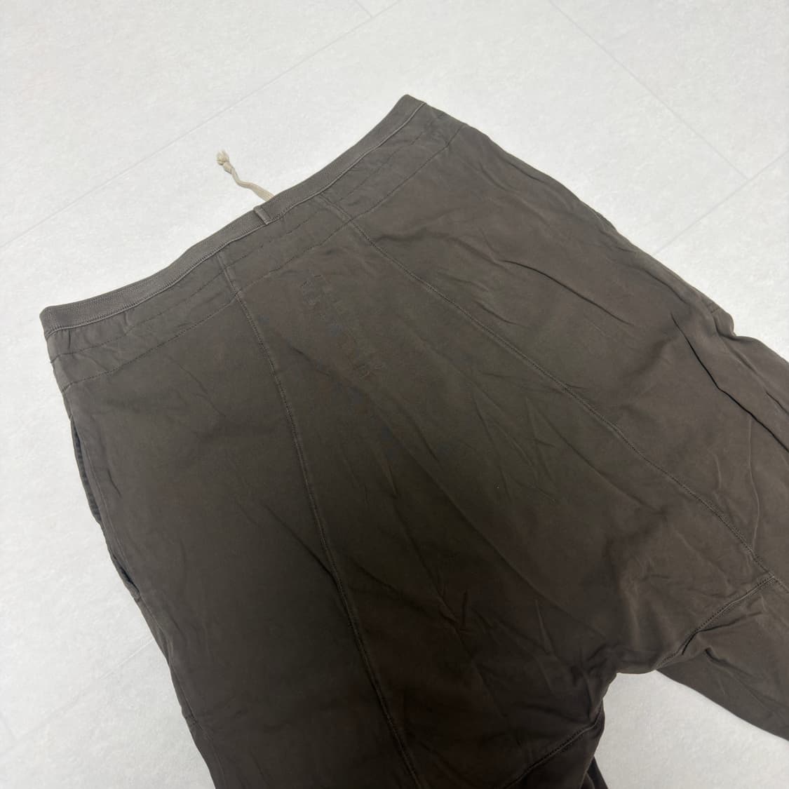 [국내, xs ] 릭오웬스 다크쉐도우 배기 팬츠 카키 브라운 상품이미지4