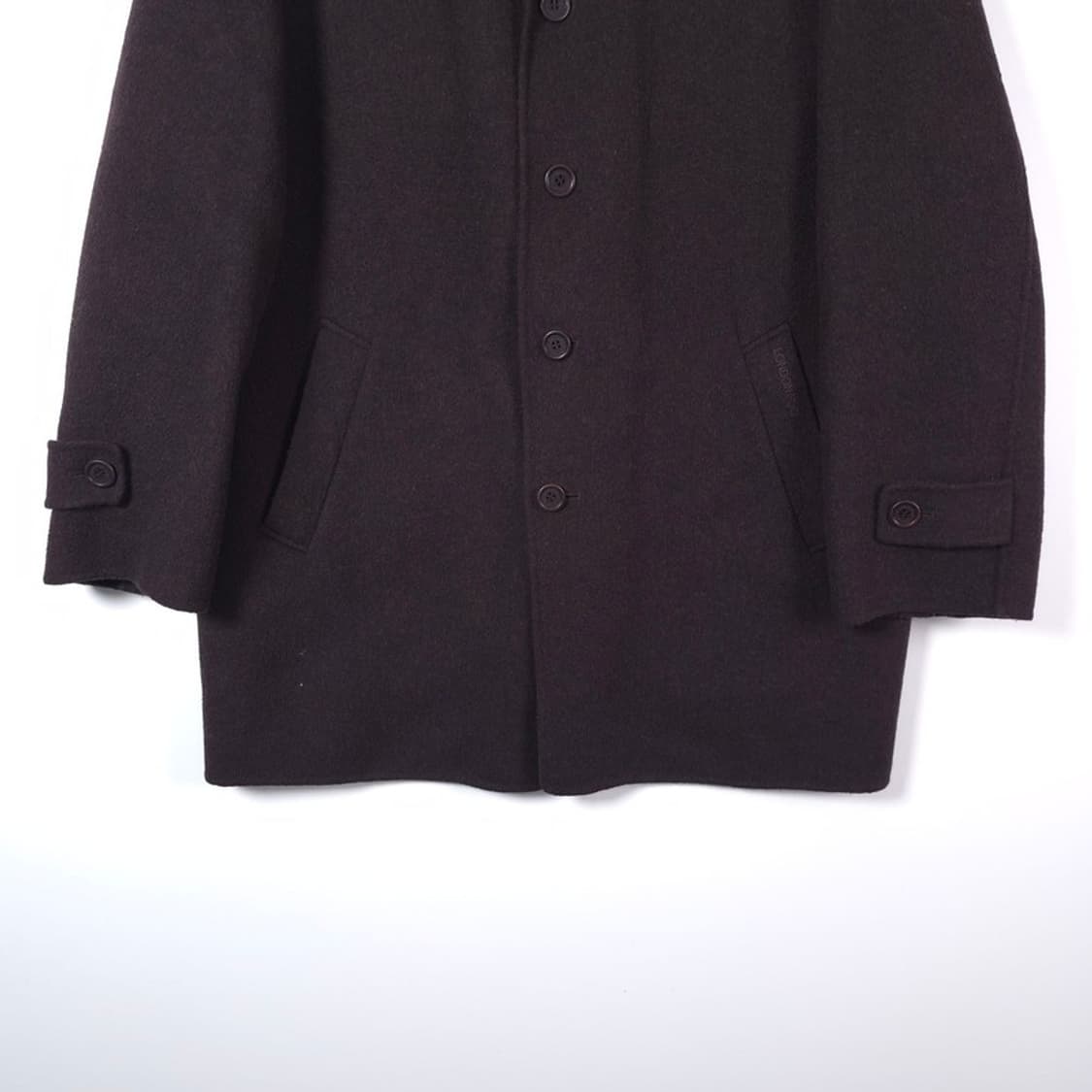 런던포그 빈티지 울 체크 코트 L 상품이미지4