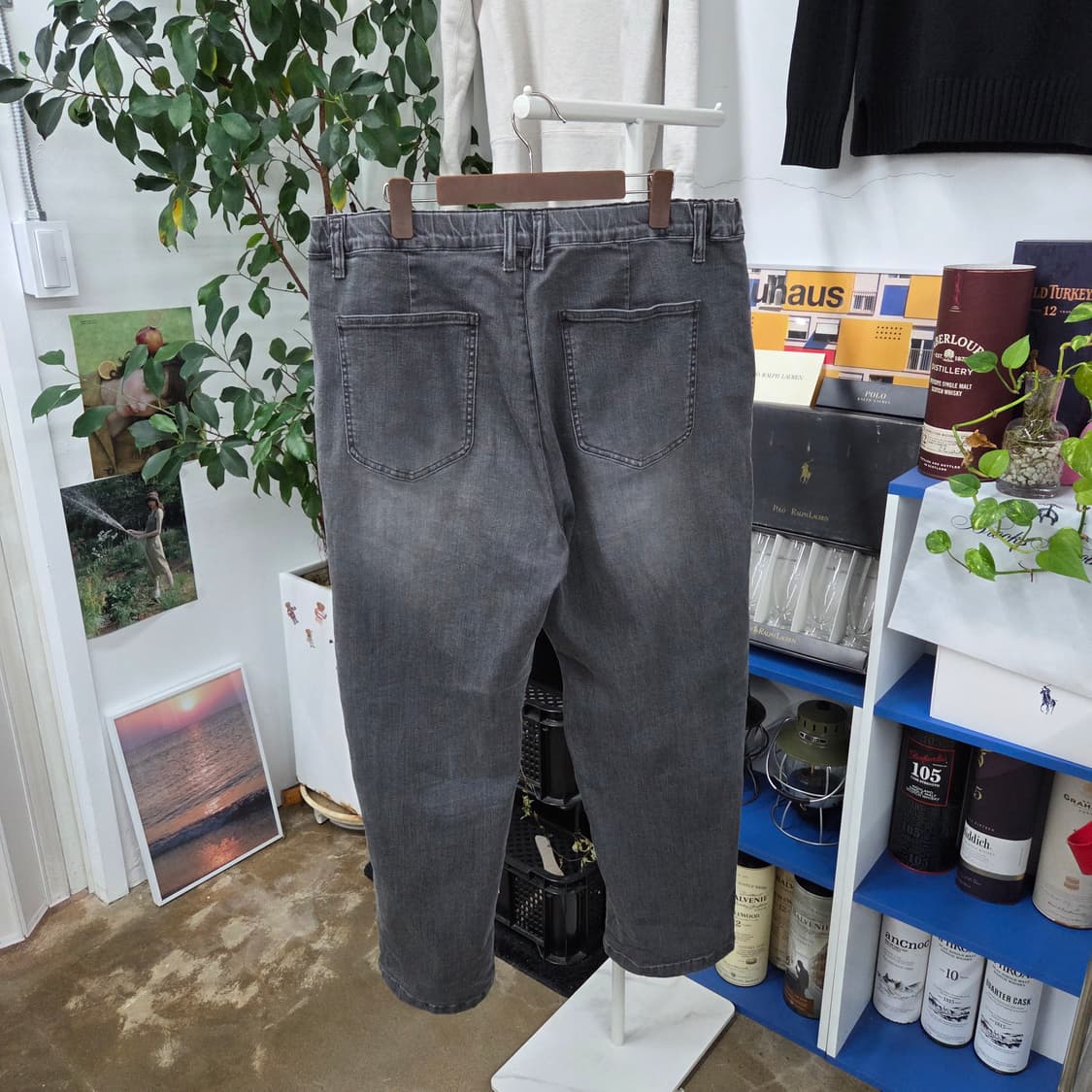 비이커 원턱 데님팬츠 004 상품이미지3