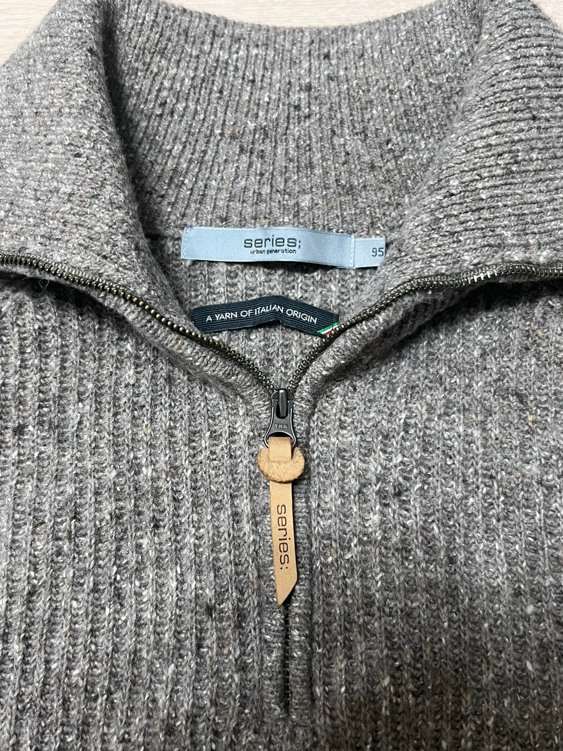 [95] 시리즈 series; 수입 원사 반집업 풀오버 니트 상품이미지4