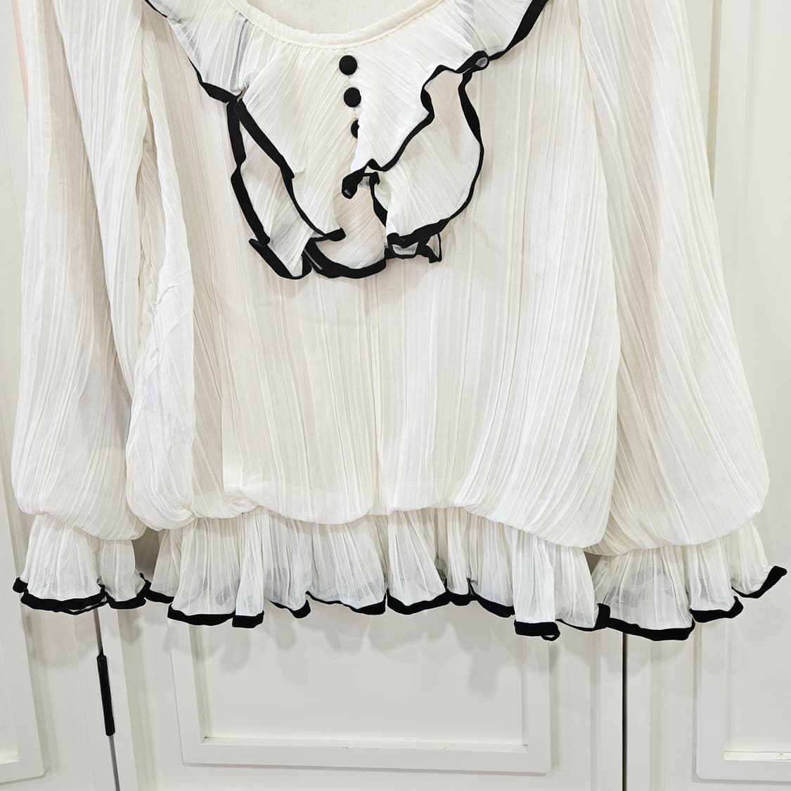 Roijita (로지타) 프릴 쉬폰 블라우스 상품이미지4