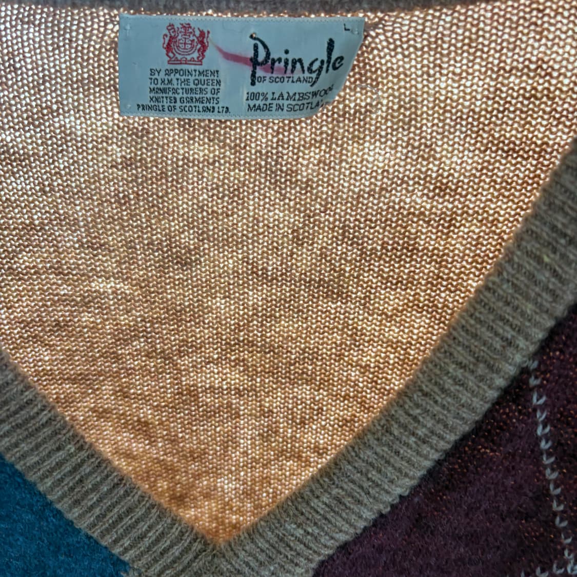Pringle of scotland 아가일스웨터 상품이미지3