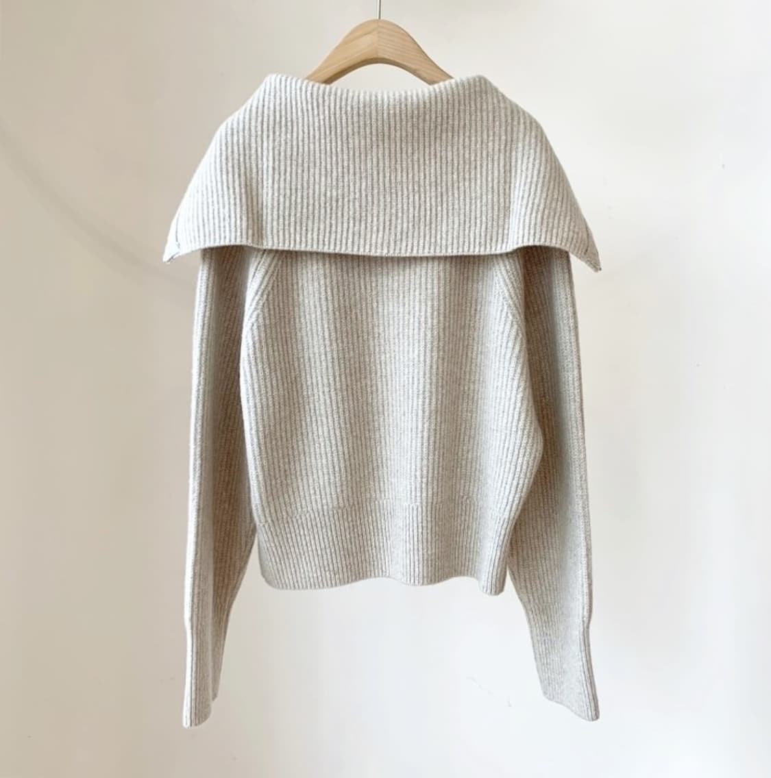 러빈데어 하프집업니트(베이지) 상품이미지5