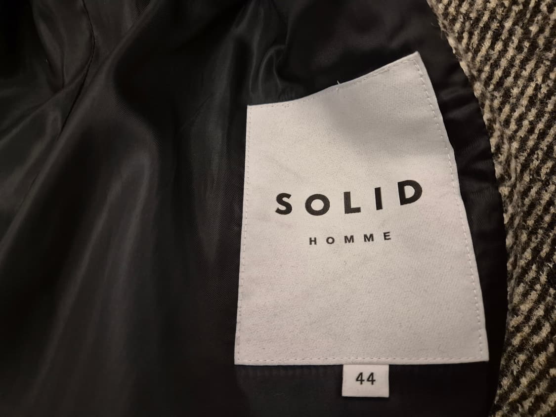 22fw 솔리드옴므 헤링본 울 코트 상품이미지7