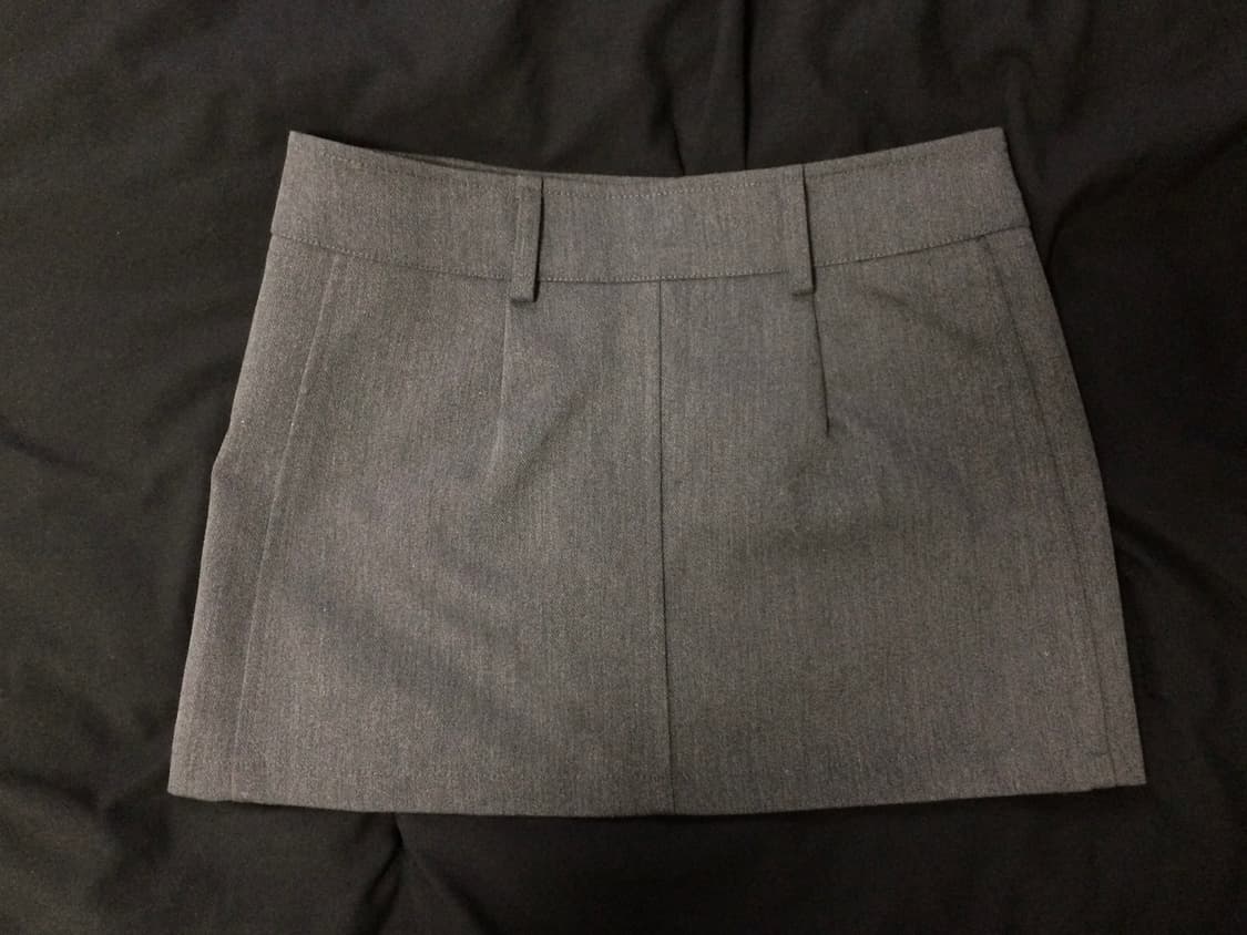 빈티지 차콜 미니 스커트 상품이미지2