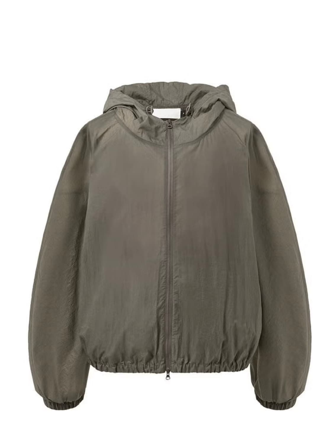 AMOMENTO SHEER NYLON HOODED JUMPER 상품이미지1