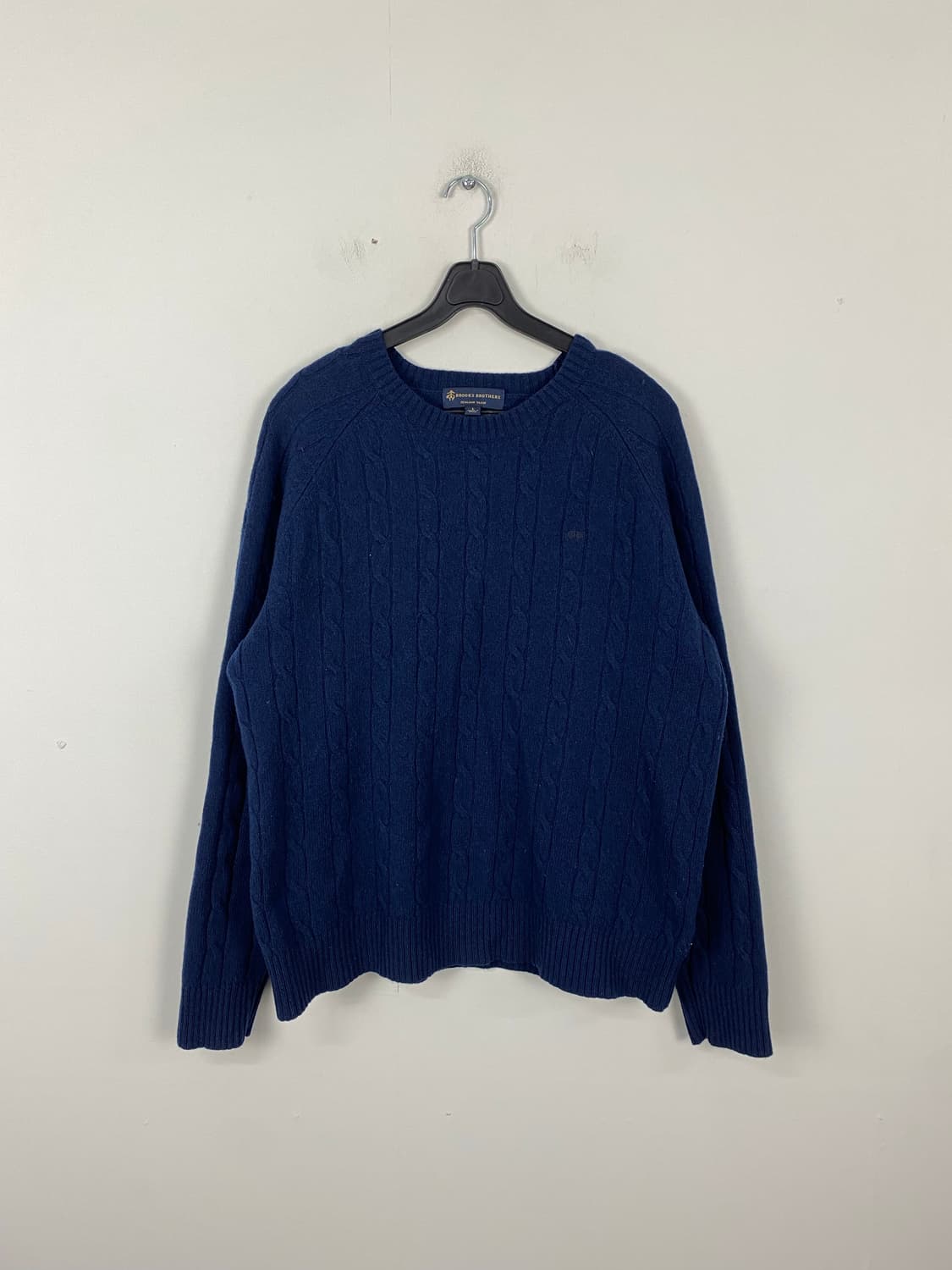 브룩스 브라더스 네이비 케이블 니트 꽈배기 L <463> 상품이미지1