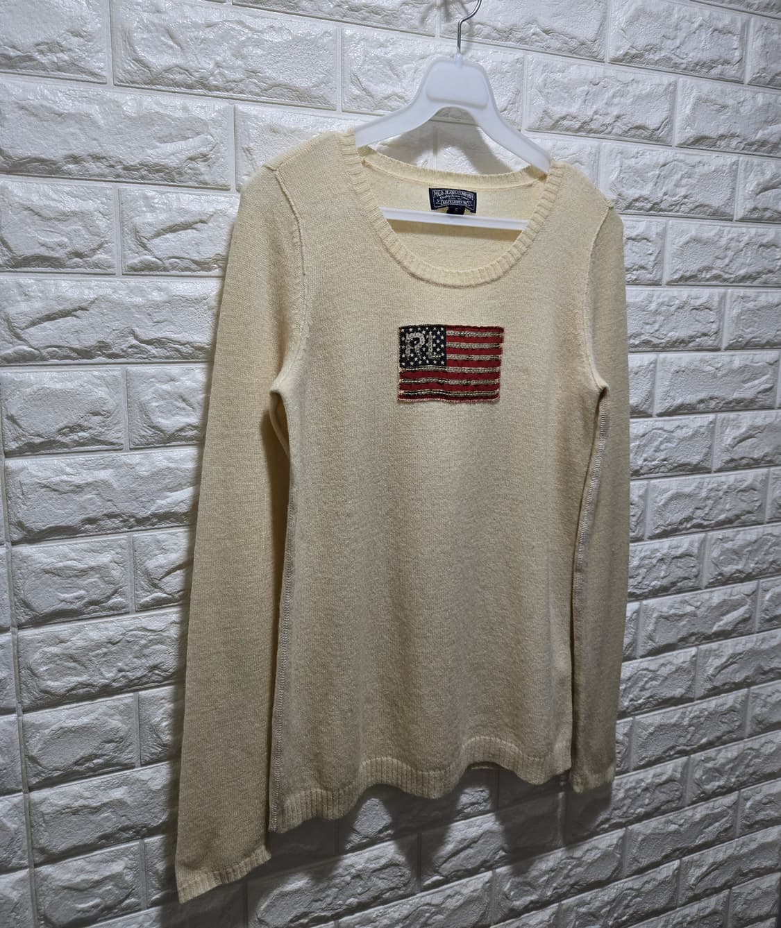 폴로 랄프로렌 진스 아메리칸 플래그 순모 니트 S 상품이미지3