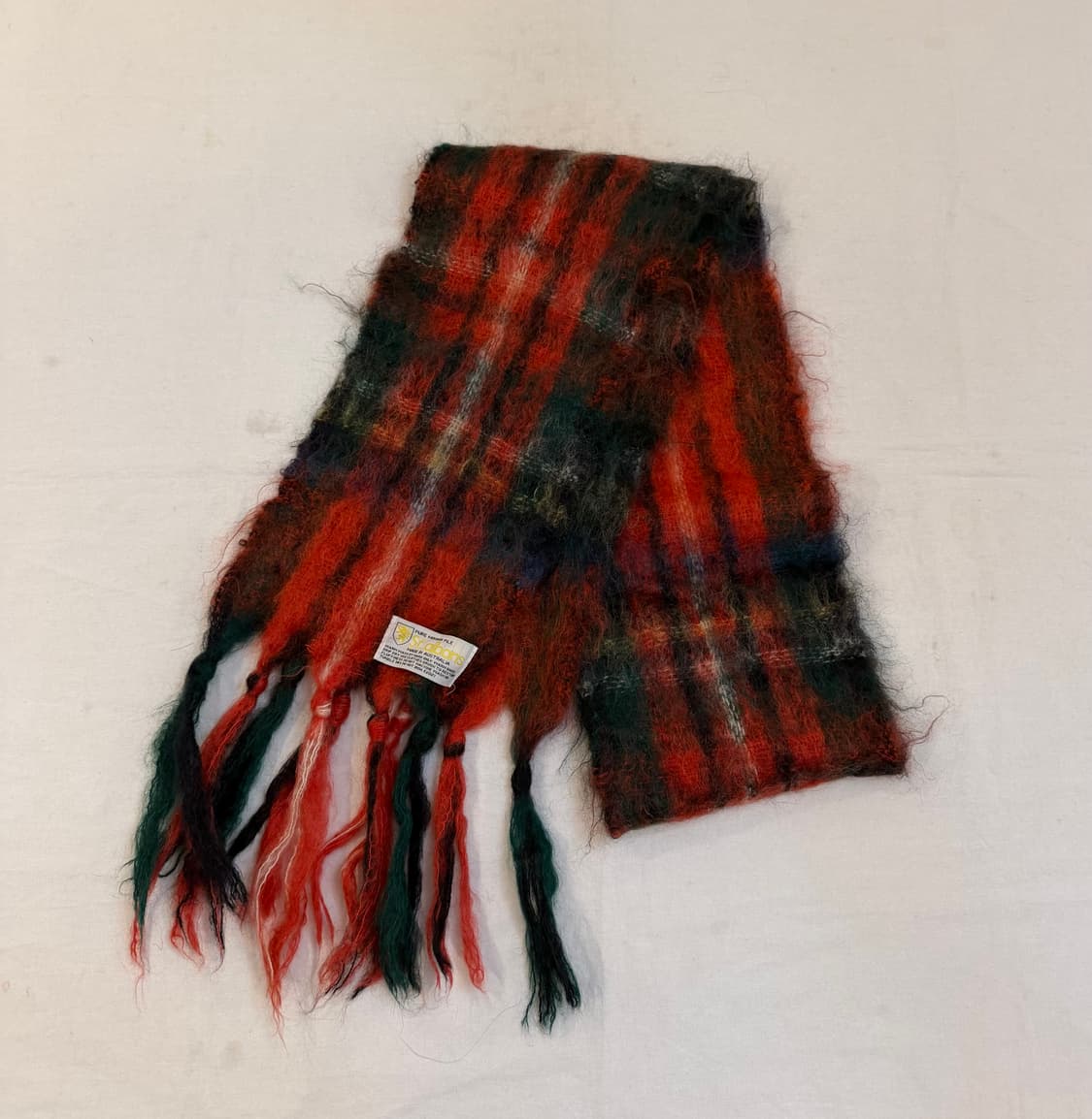 90s Australia St. Albans 모헤어 빈티지 머플러 상품이미지1