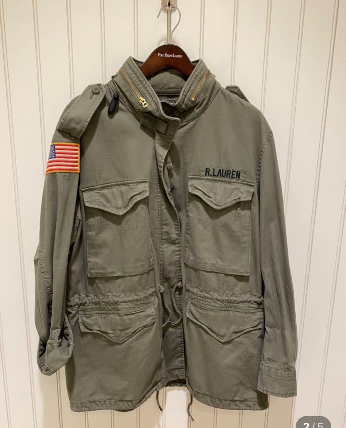 폴로랄프로렌 성조기 밀리터리 야상 S 상품이미지1