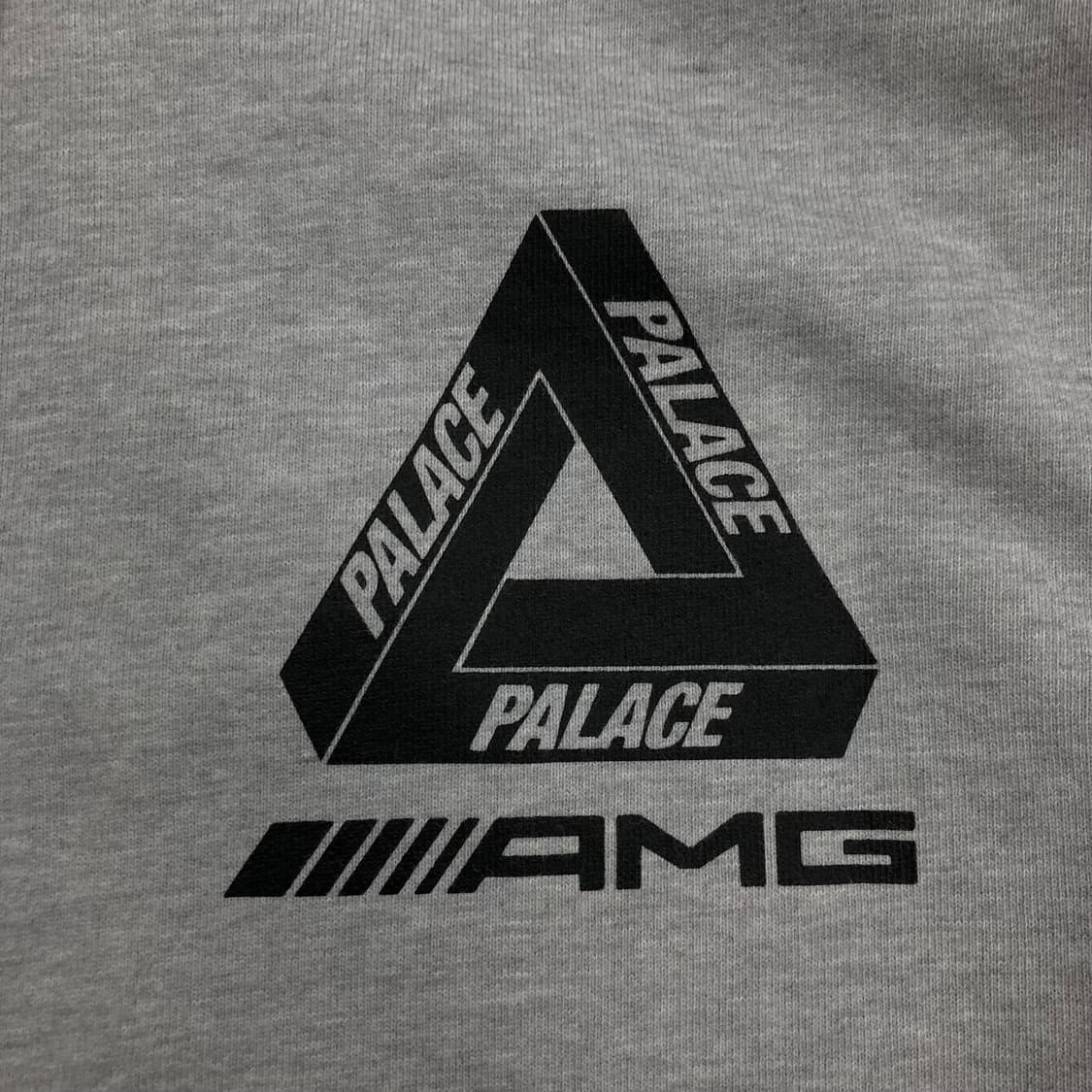 팔라스 x AMG 그레이 컬러 빅로고 후드티 상품이미지3
