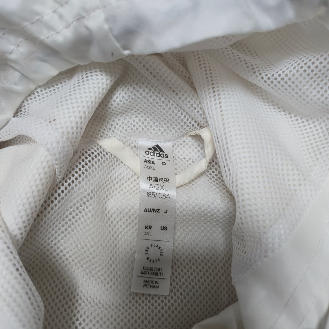 3XL) 아디다스 삼선 후드 바람막이 상품이미지5