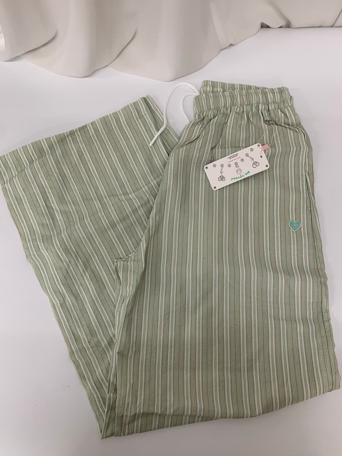 MINJIENA stripe pants green 상품이미지6