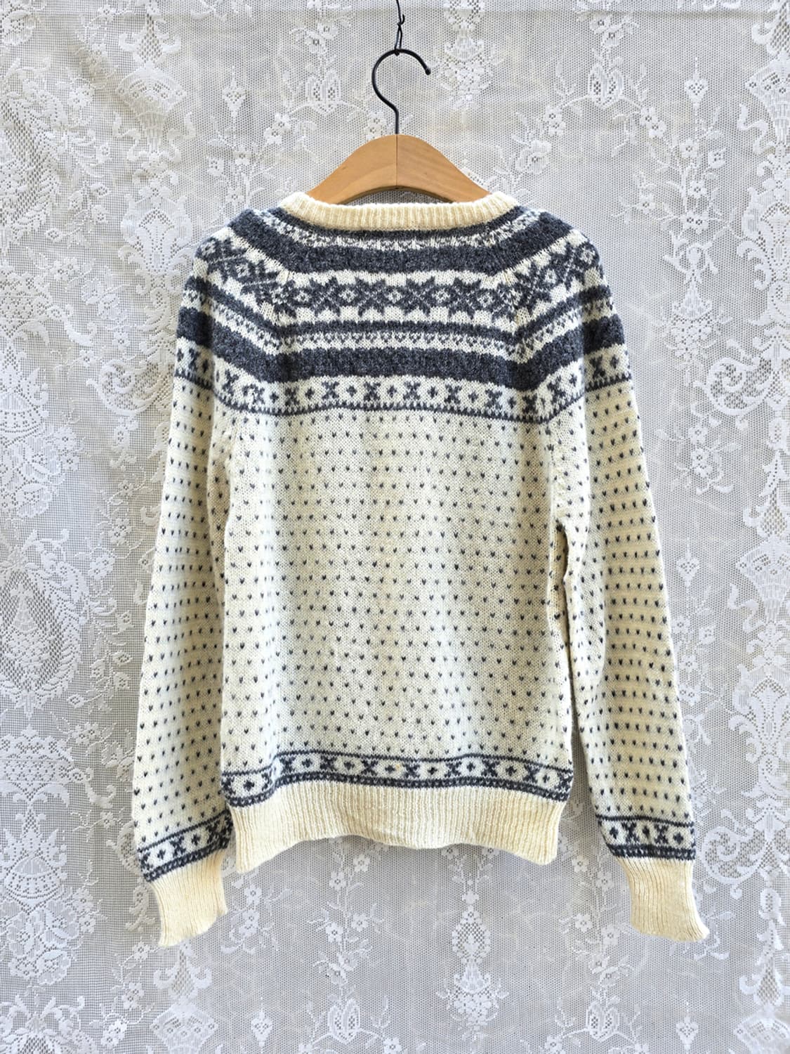 빈티지 노르딕 가디건 wool 100% 상품이미지5