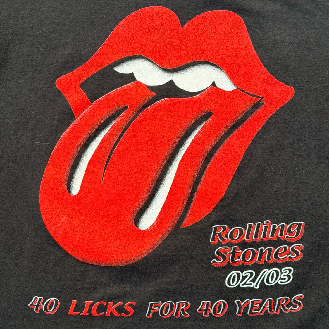빈티지 02s 롤링스톤즈 40주년 밴드 티셔츠 상품이미지3
