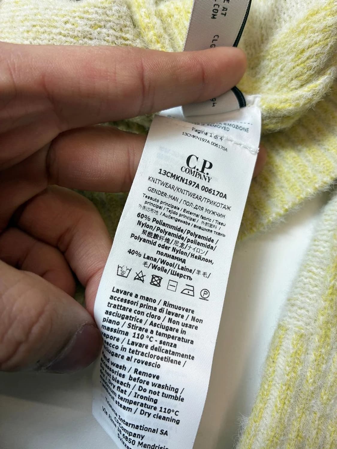 CP컴퍼니 램스울 아플리케 플리스 렌즈 스웨터 PN8446 상품이미지10