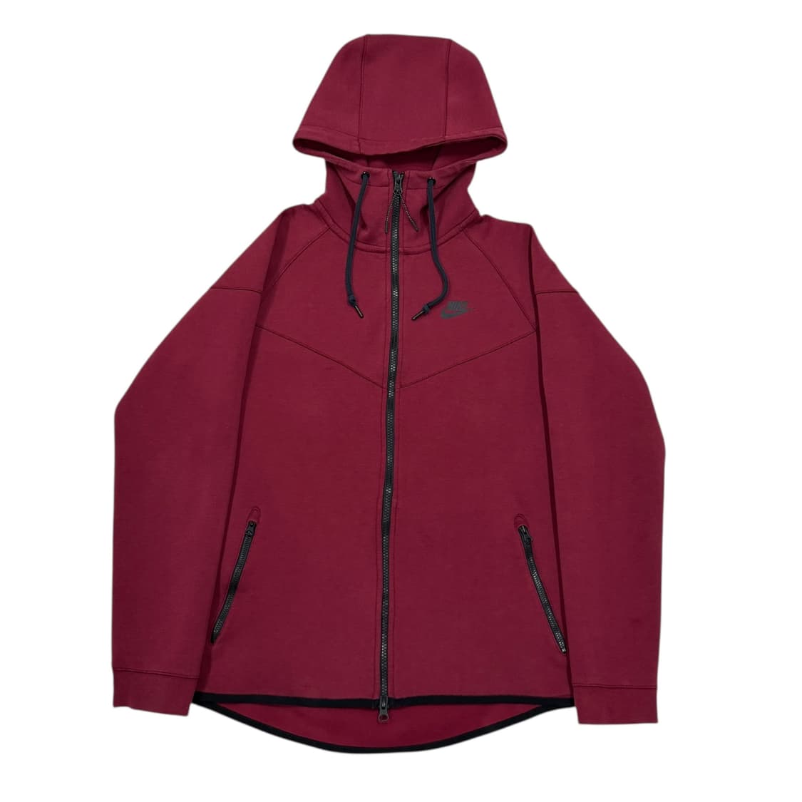 나이키 빈티지 희귀 라이즈 소희 테크팩 버건디 레드 와인 후드집업 L 상품이미지3