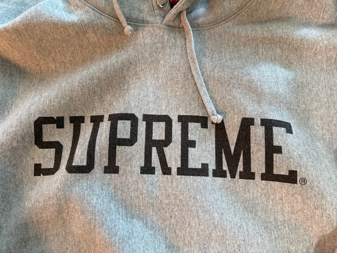 [XL] 슈프림 바시티 후드 스웻셔츠 헤더 그레이 상품이미지2