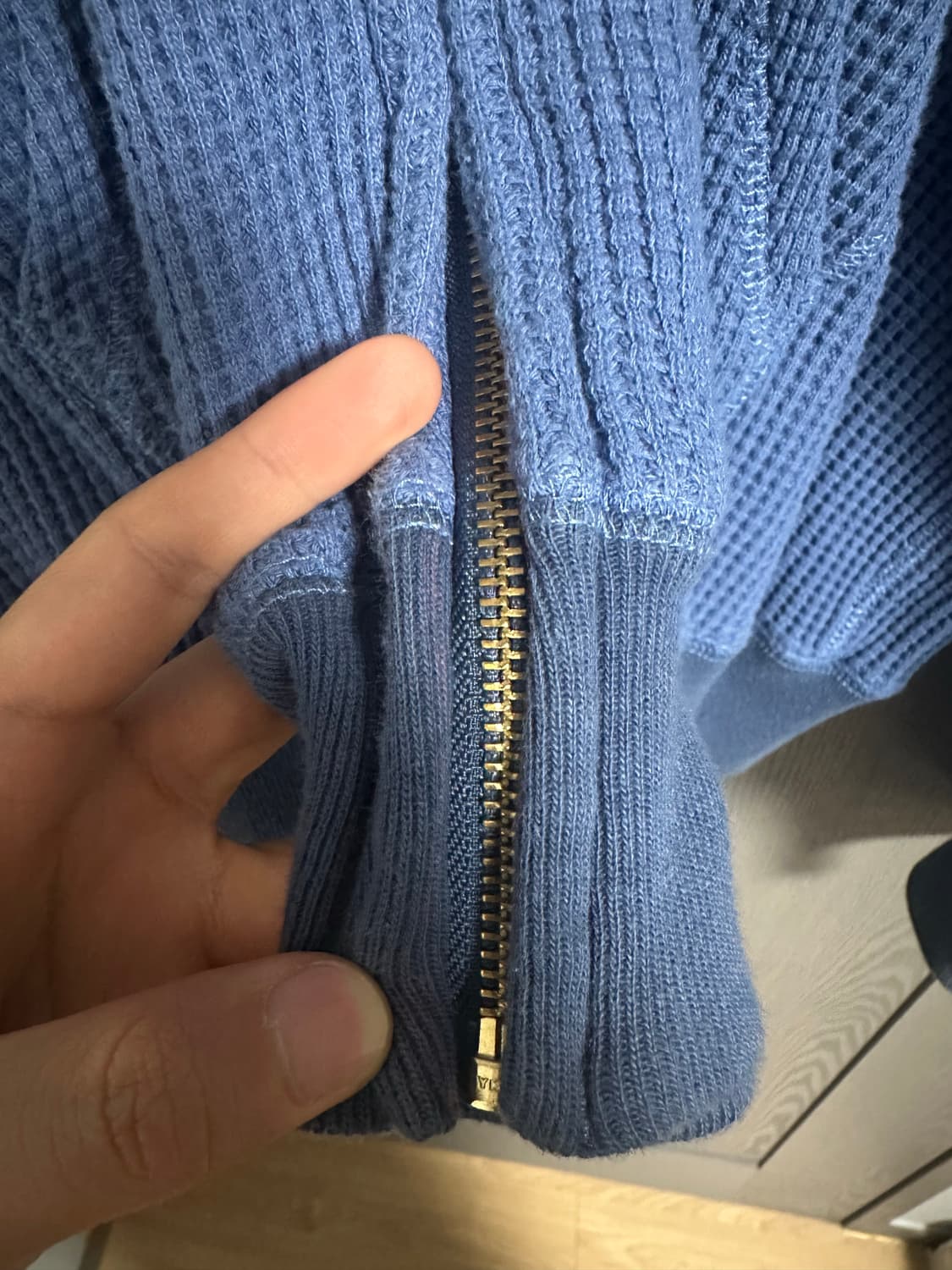 카키스 와플 후드집업 XL 상품이미지4