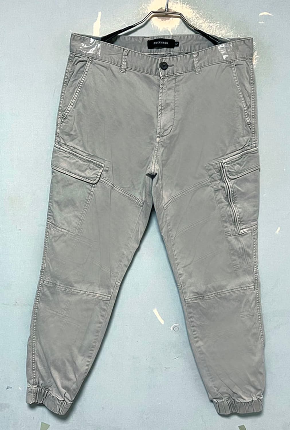 버커루 남자 32수 카고 가먼트다잉 조거팬츠 스판 여름 캐주얼 L 32 상품이미지1