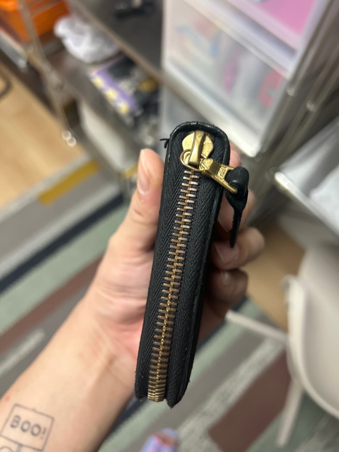 visvim 비즈빔 스웨이드 가죽 블랙 반지갑 상품이미지4