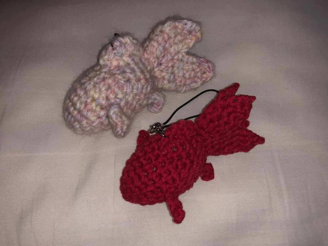 Koi crochet keyring_잉어 뜨개 키링 상품이미지3