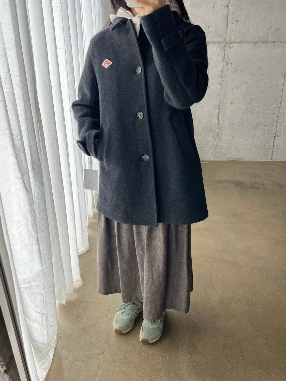 DANTON 단톤 미디 코트 그레이  상품이미지5