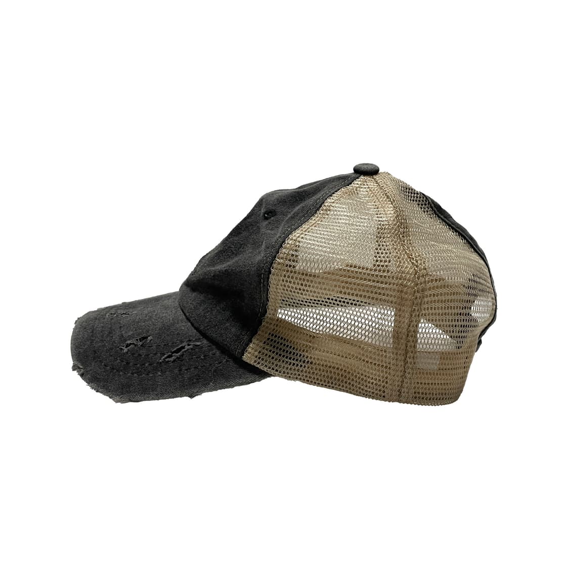 미키마우스 데미지 블랙 워시드 메쉬캡 모자 상품이미지3