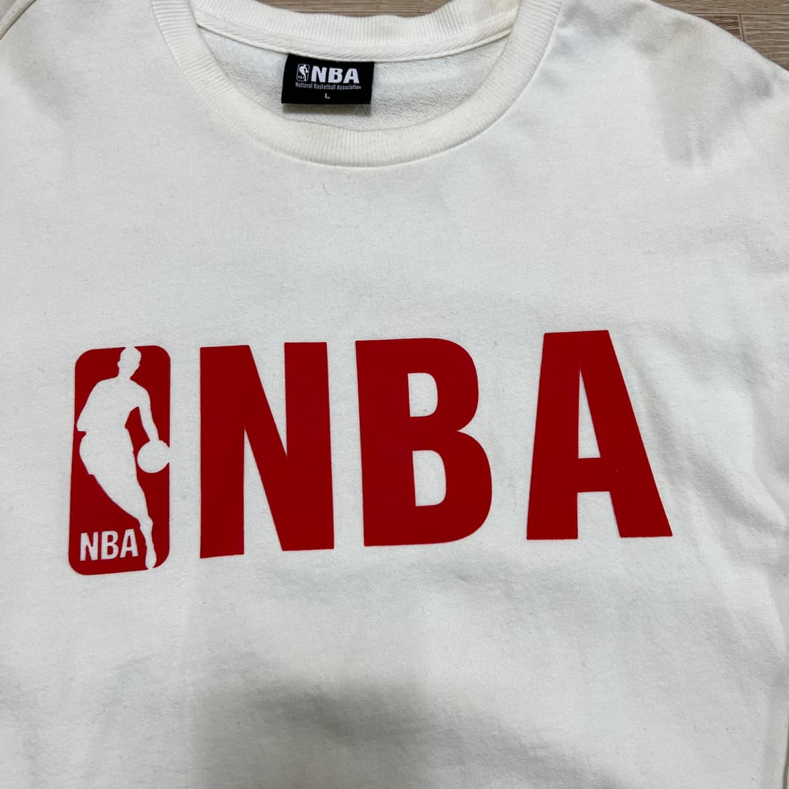 NBA 빅로고 맨투맨 티셔츠 [화이트] L/100 상품이미지4