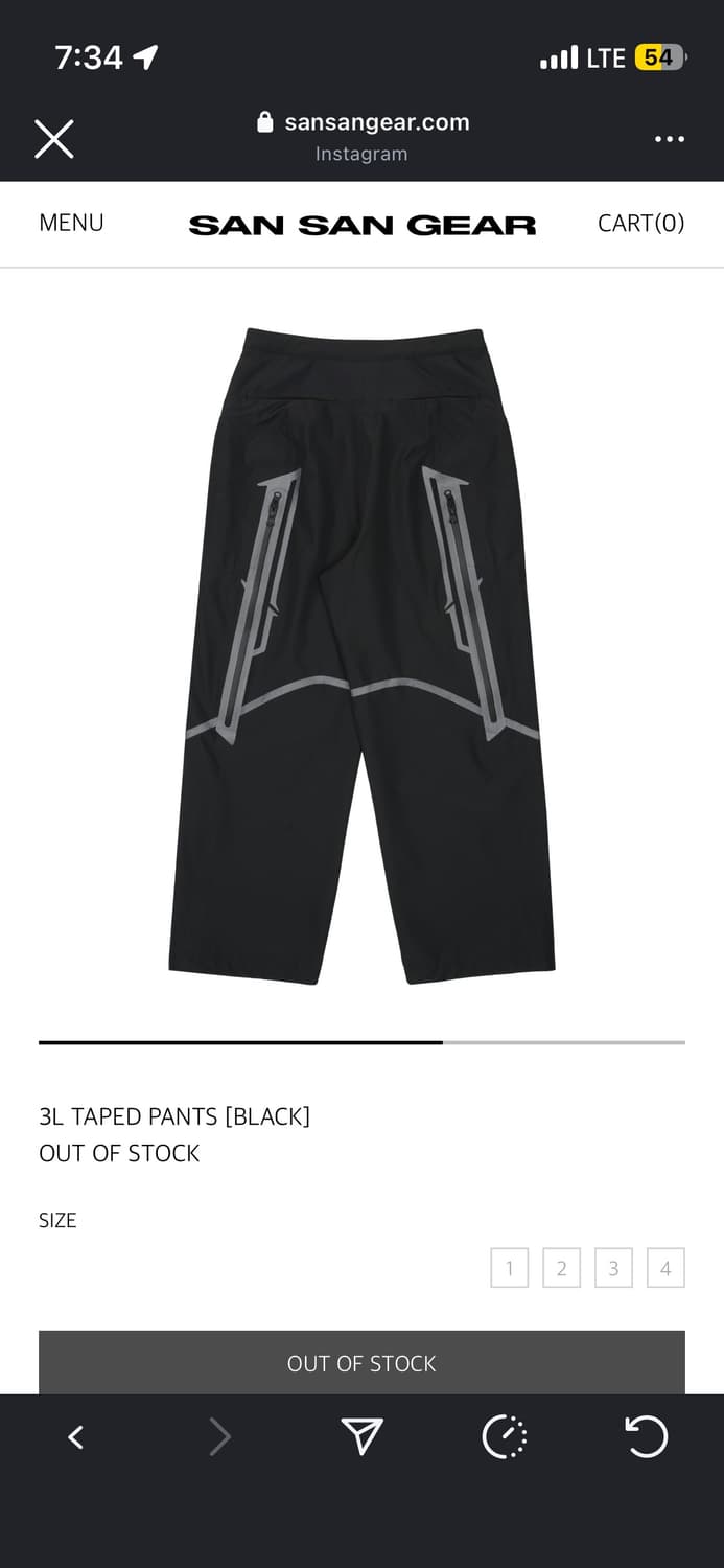 산산기어 팬츠 상품이미지2