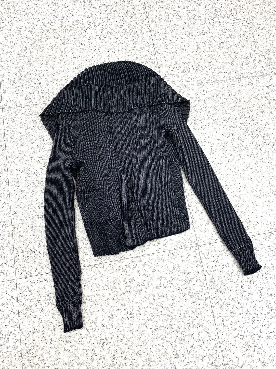 Pleated collar knit cardigan 상품이미지8