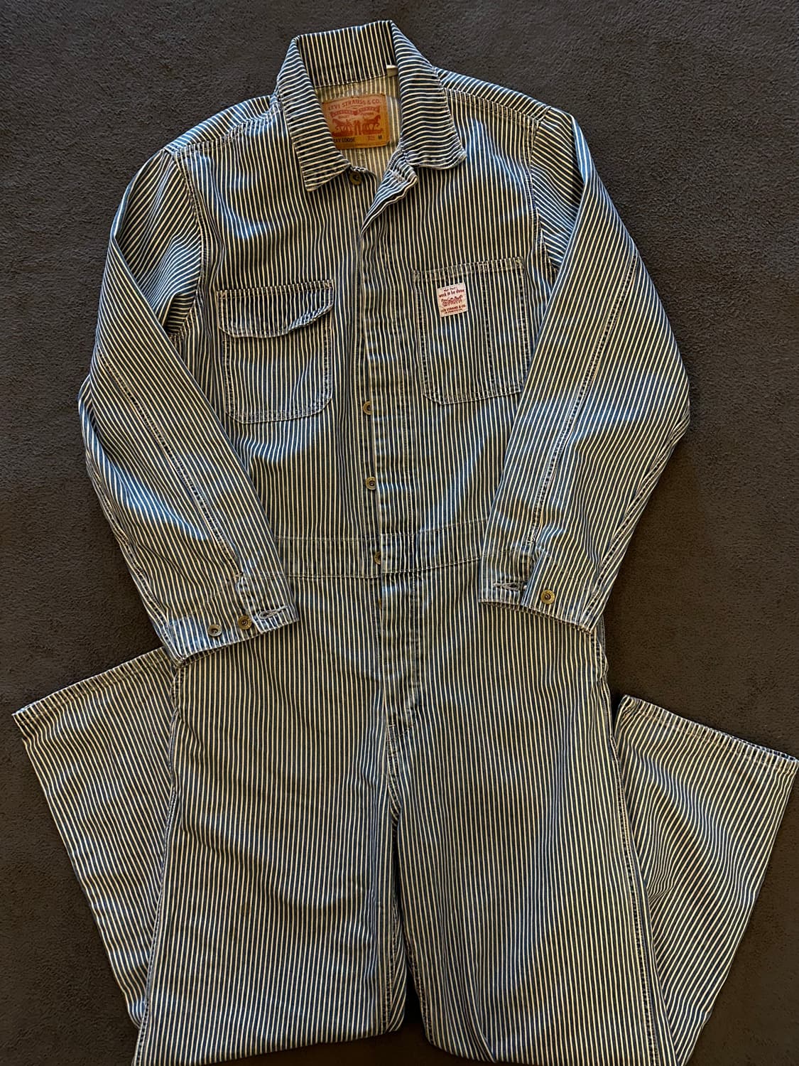 리바이스 히코리 스트라이프 점프슈트 유일매물 처분  상품이미지1