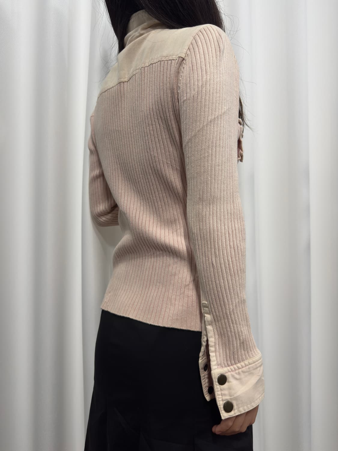 soft pink knit jacket 상품이미지5