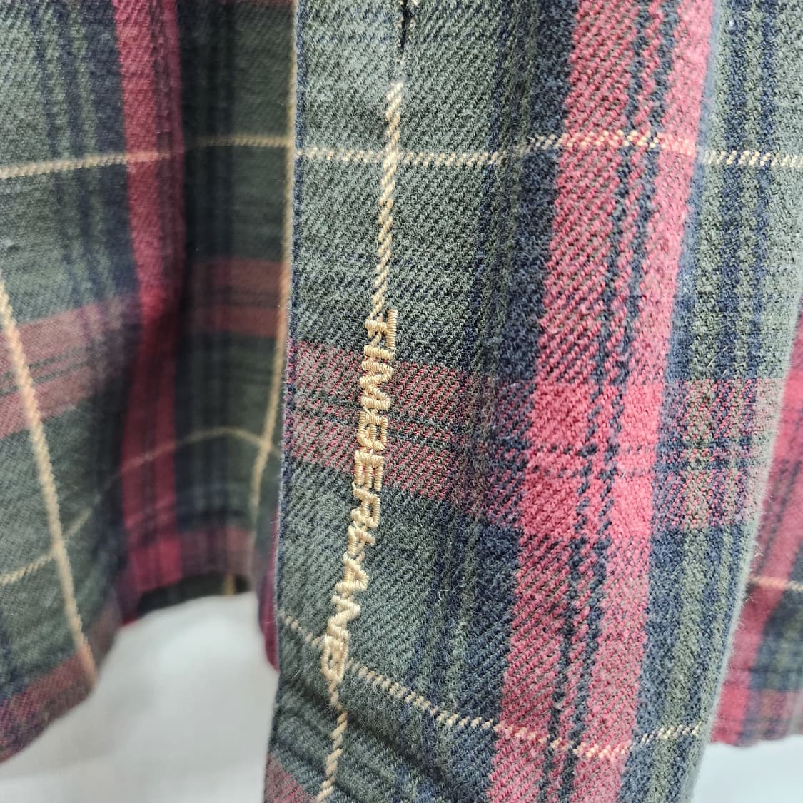 팀버랜드 타탄체크 플란넬 오버핏 워크셔츠 M(XL) 상품이미지4