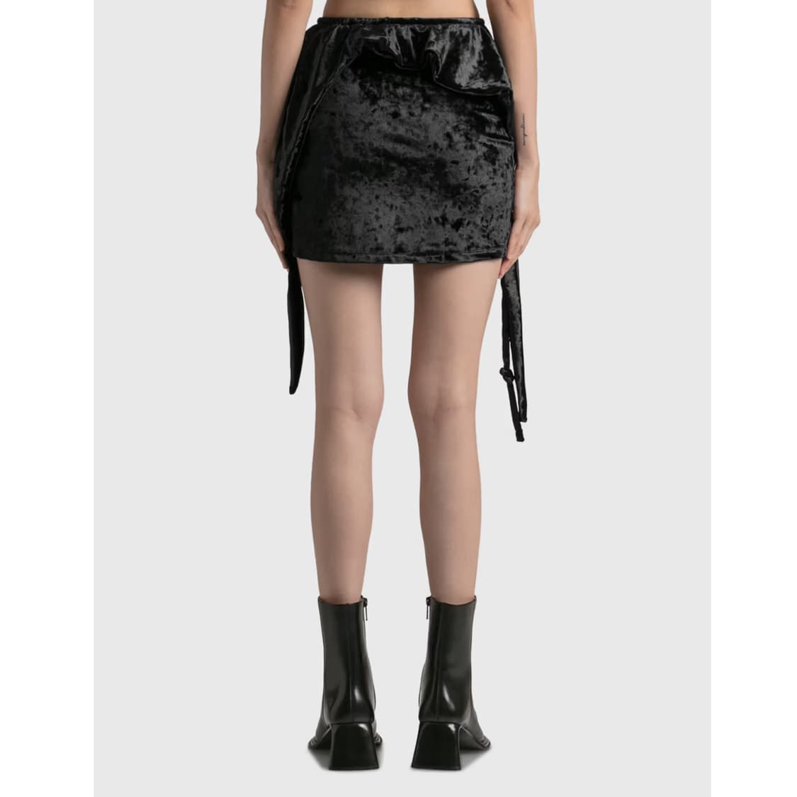 [XS] OTTOLINGER 오토링거 벨벳 스판 레이어드 스커트 상품이미지3